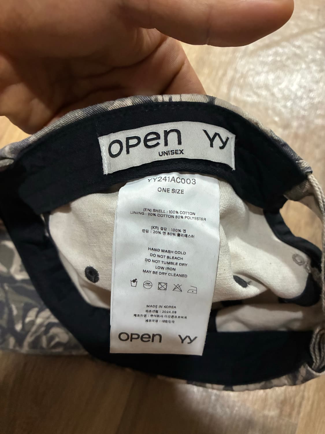 [새상품] 오픈와이와이 카모 캡 상품이미지3