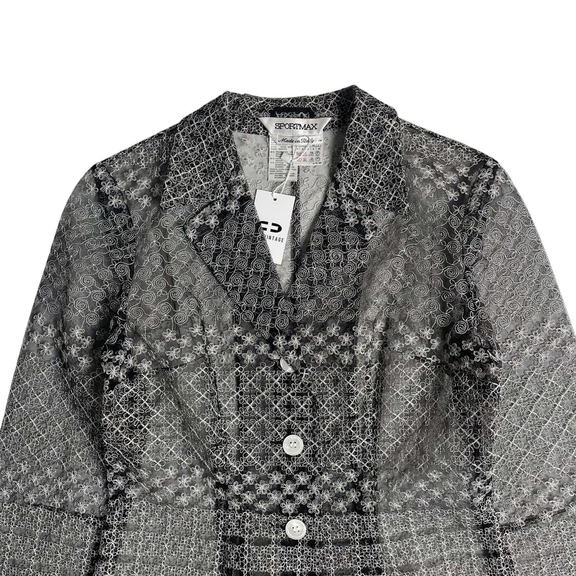 Sportmax 플라워 스티치 시스루 자켓 (italy)  상품이미지2