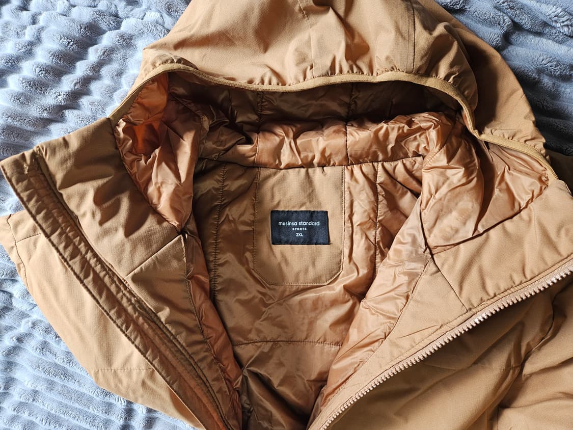 [2XL] 무신사 스탠다드 코어 클래식 패딩 자켓 브라운 무탠다드 무톰 상품이미지3