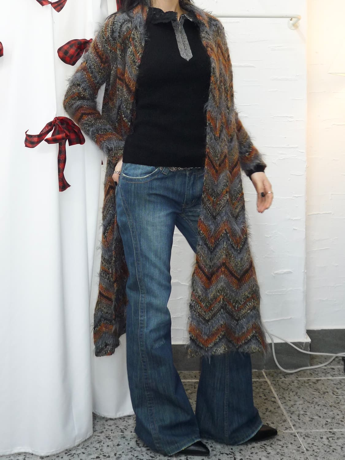bohemian wave knit cardigan 상품이미지2