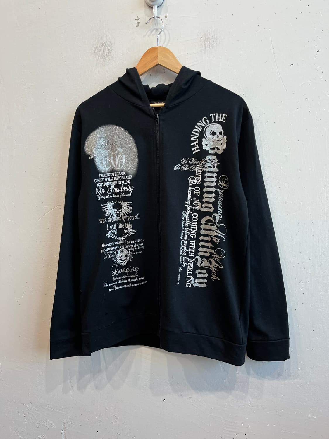 park street 락펑크 스컬 후드집업 상품이미지1