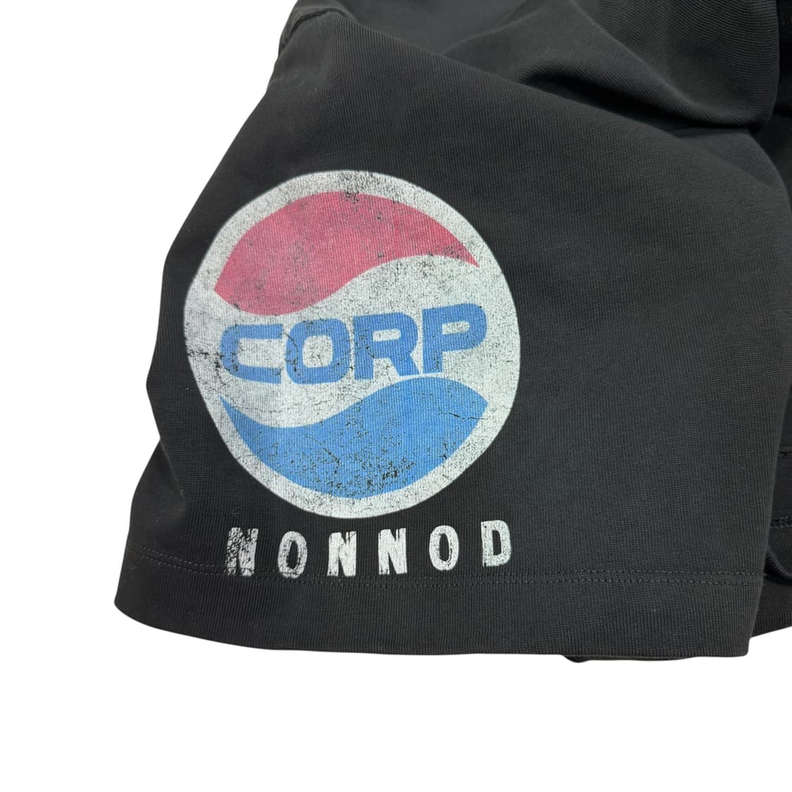 NONNOD 논노드 소프트 드링크 반팔티 워시드 블랙 2 상품이미지3