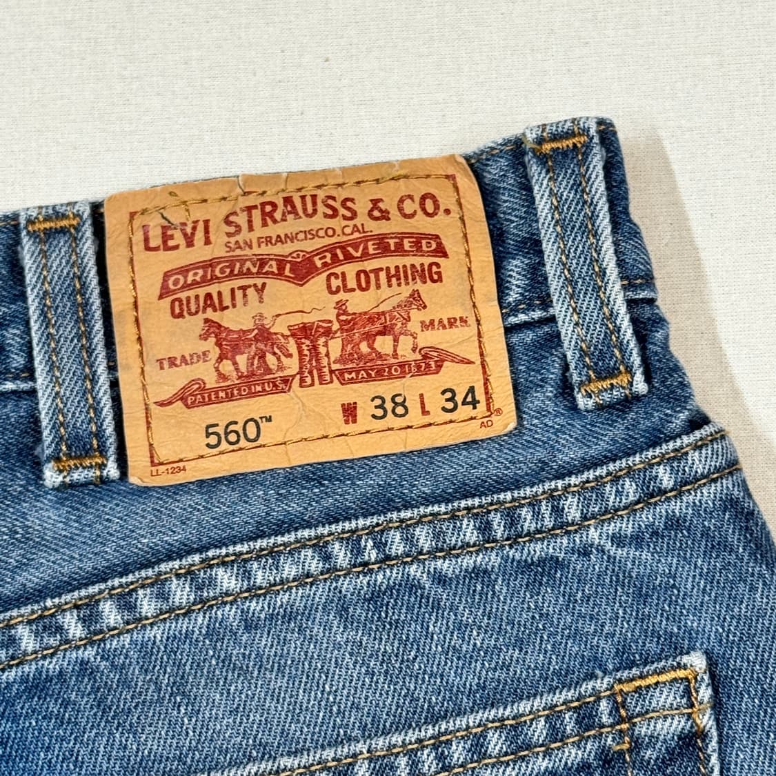 38inch) 리바이스 560 컴포트 루즈 데님 청바지 상품이미지3