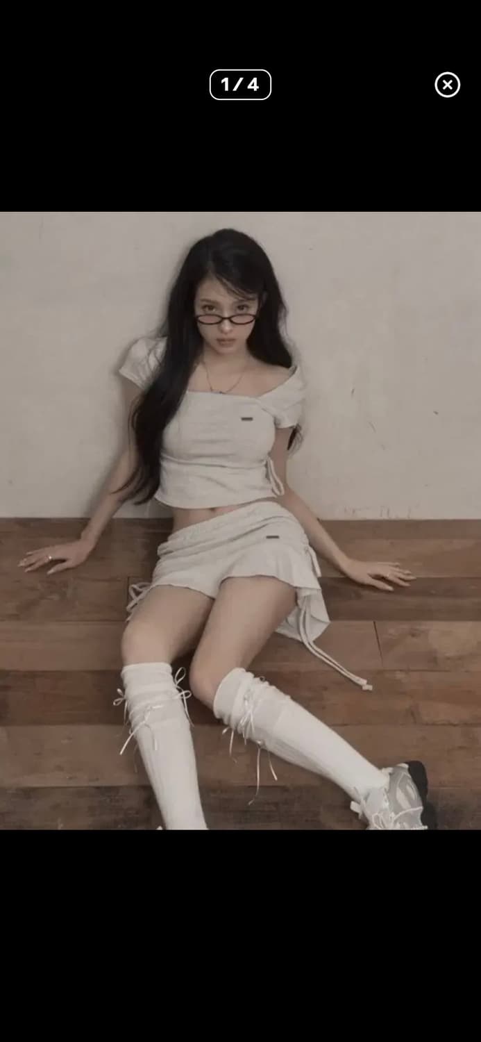 카키포인트 셔링 셋업 멜란지 새상품 상품이미지2