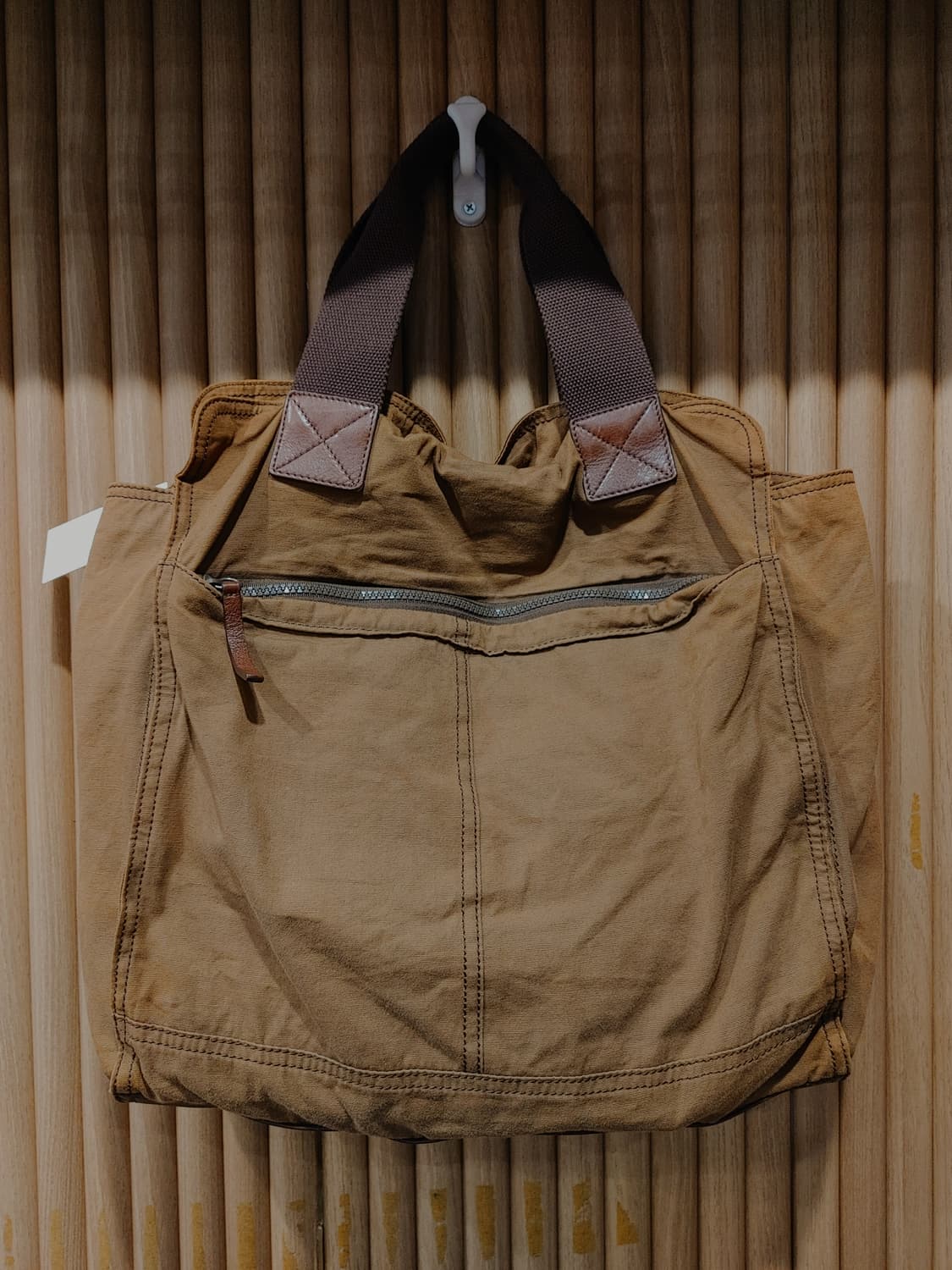 무배)  타미힐피거 코튼 레더 토트백 - OS 상품이미지7