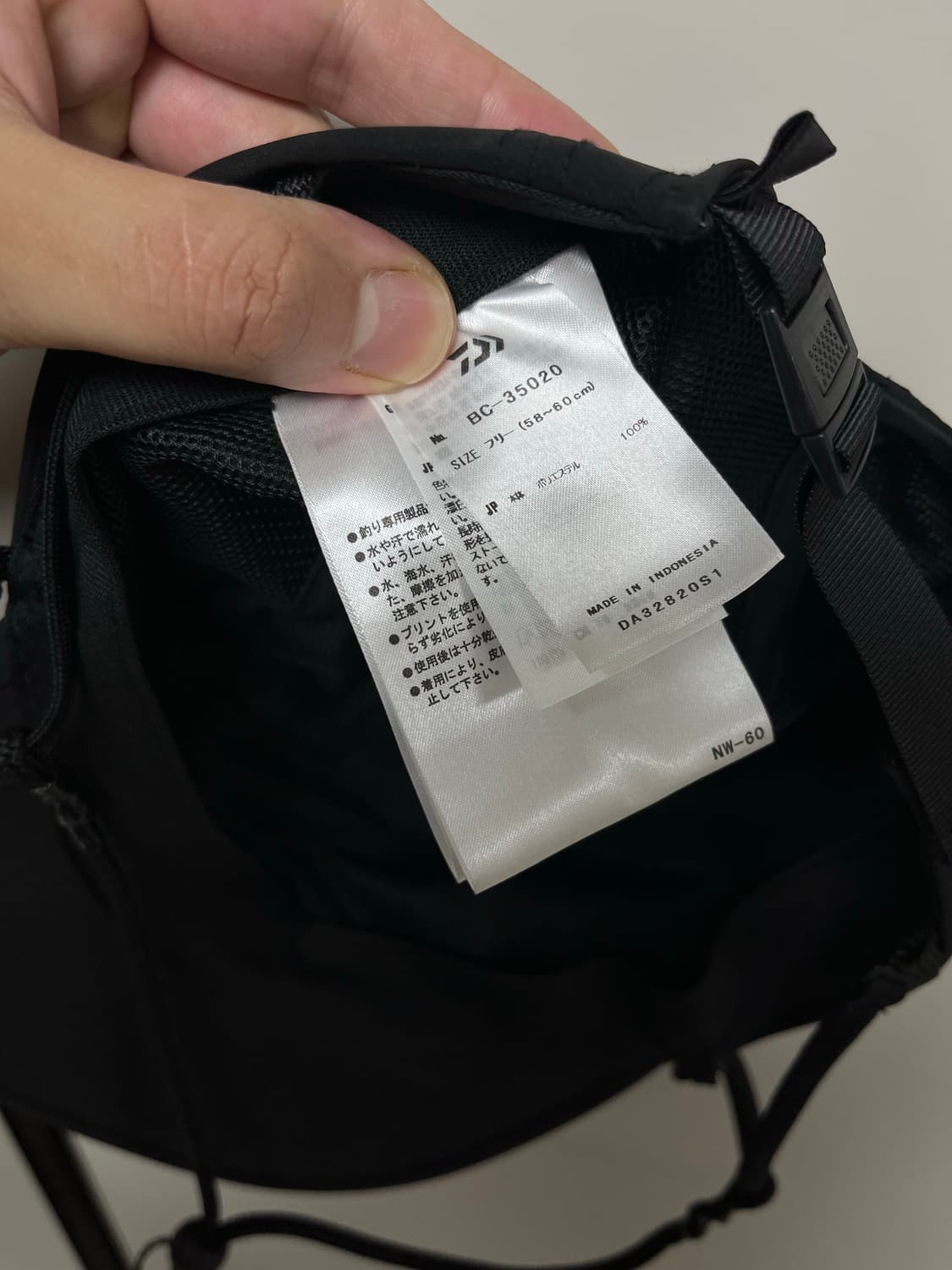 다이와피어39 5패널 캡 블랙 상품이미지5