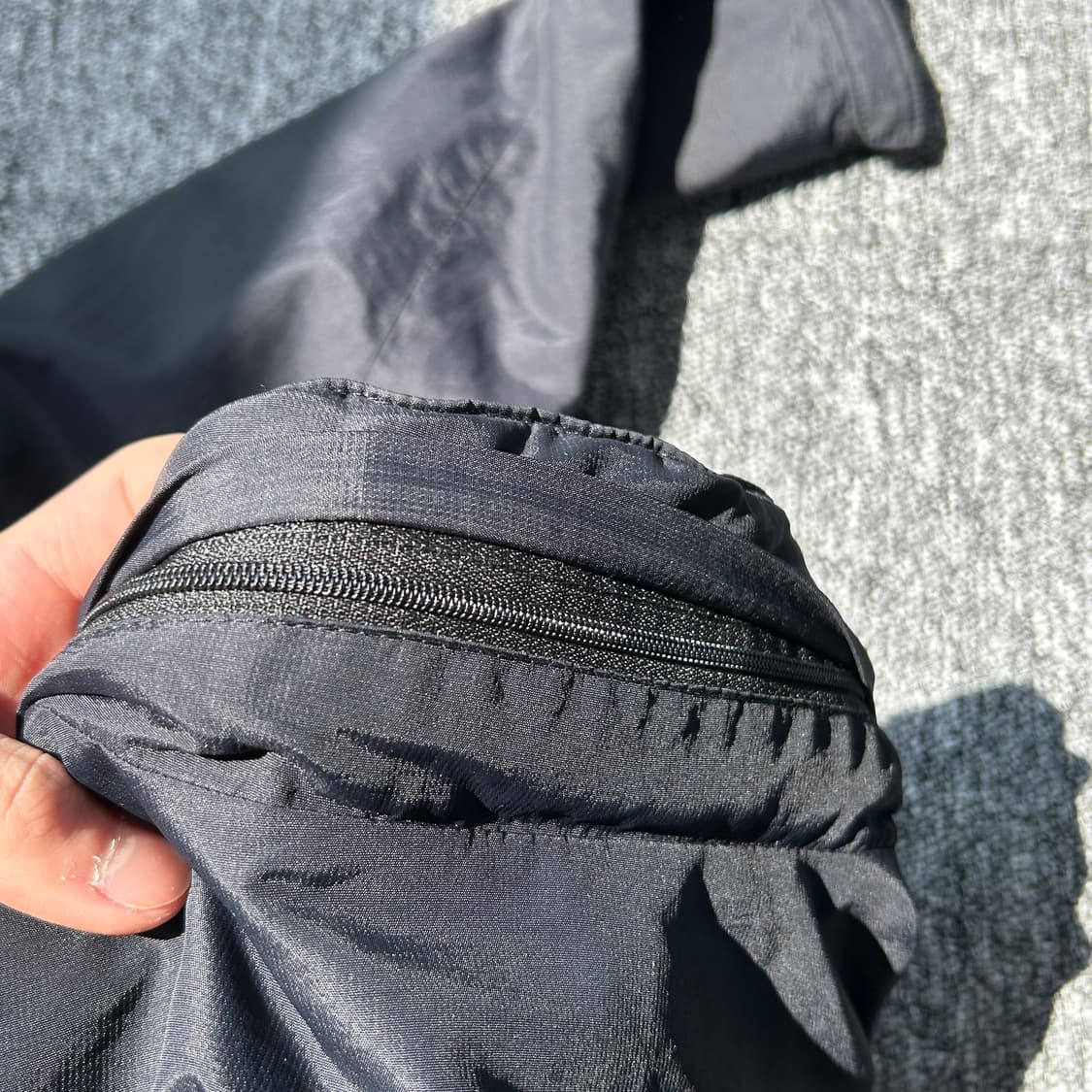  노스페이스 블랙 히든후드 바람막이 상품이미지7