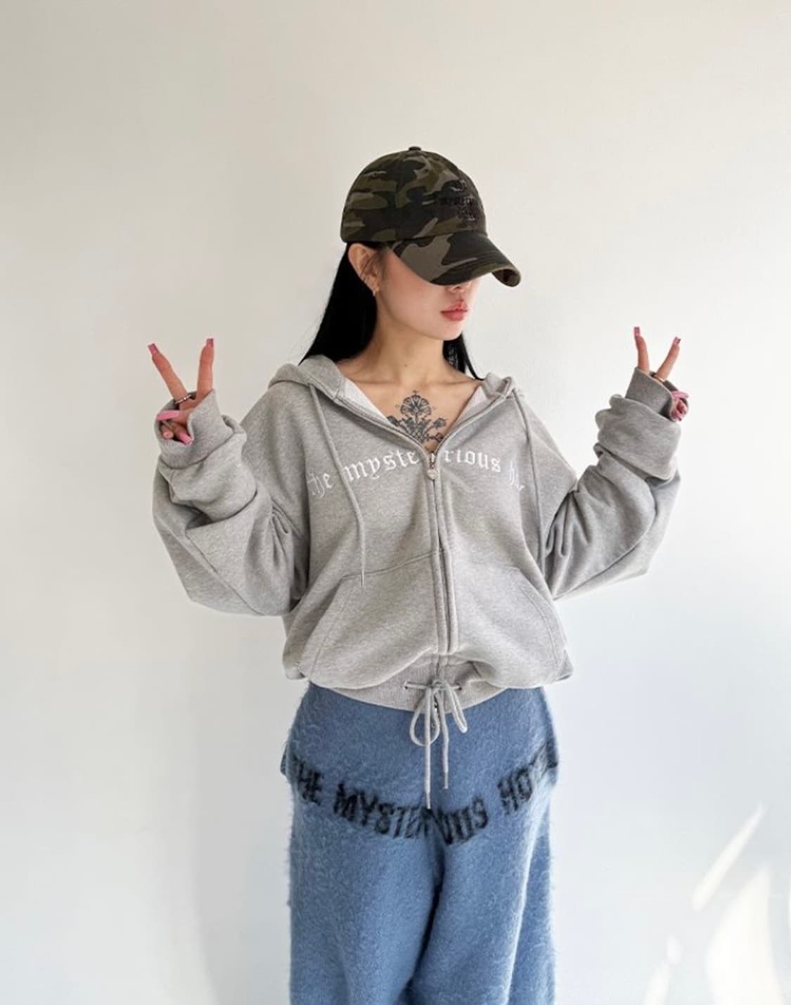 더미스테리어스호텔 로고 오버 핏 볼캡 상품이미지2