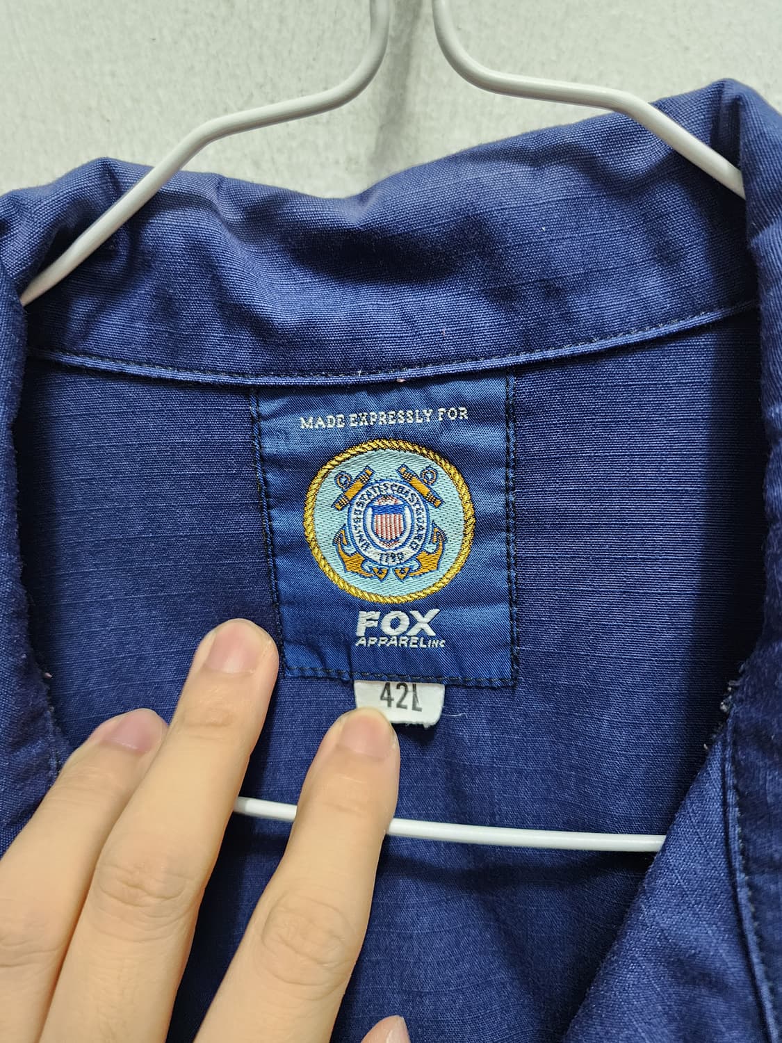 90s 밀리터리 USCG (미국 해안 경비대) 립스탑 셔츠  상품이미지4