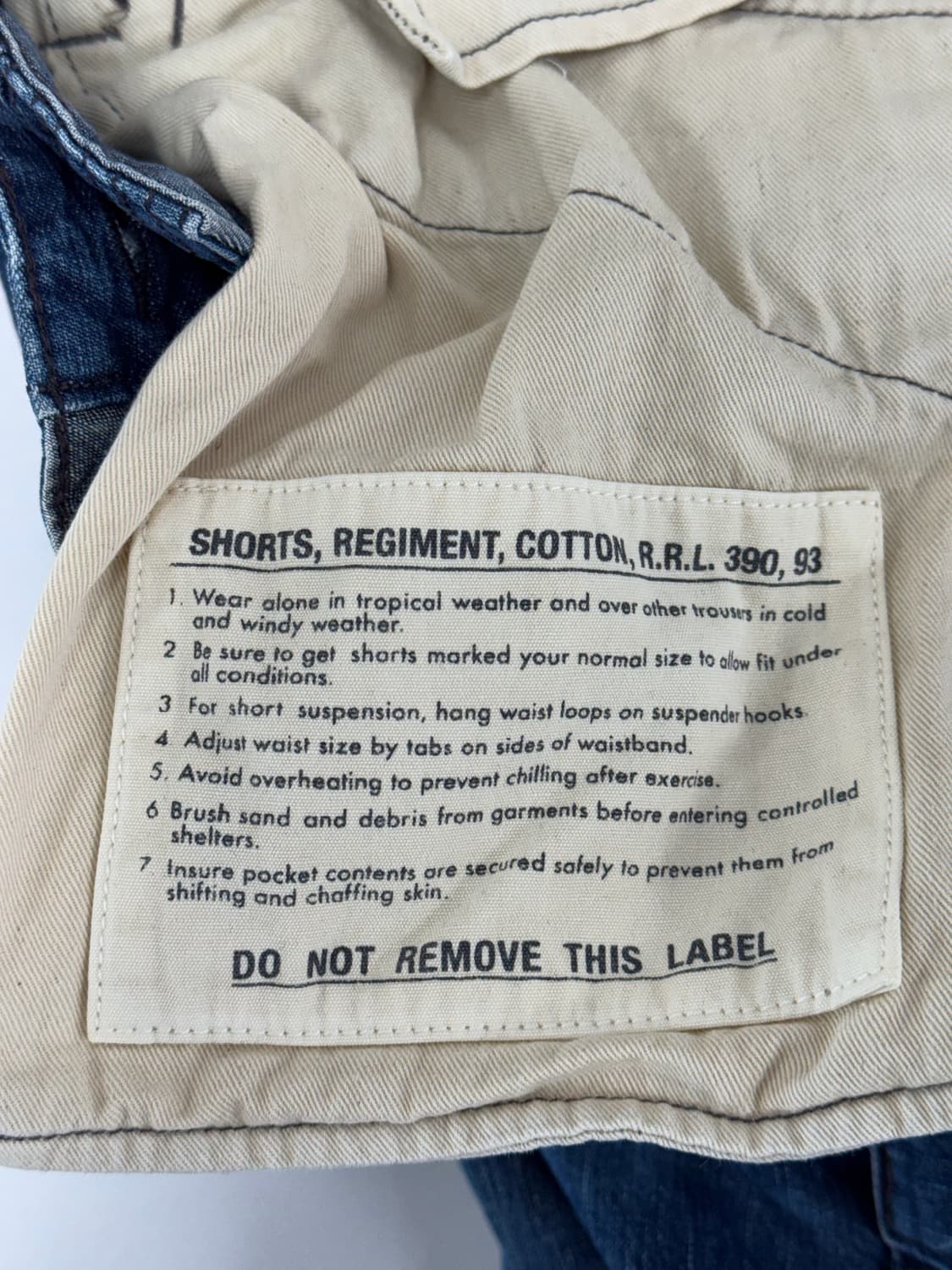 더블알엘 데님 카고 반바지/34 상품이미지8