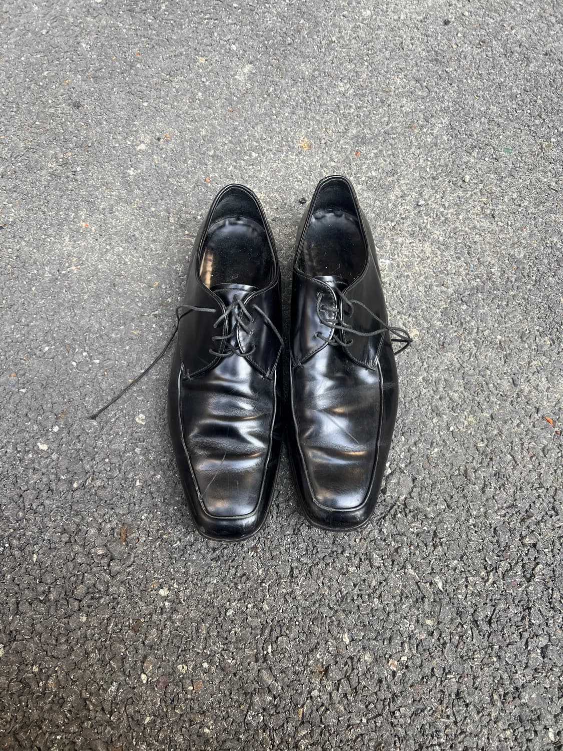 prada 세미 스퀘어토 더비 상품이미지1