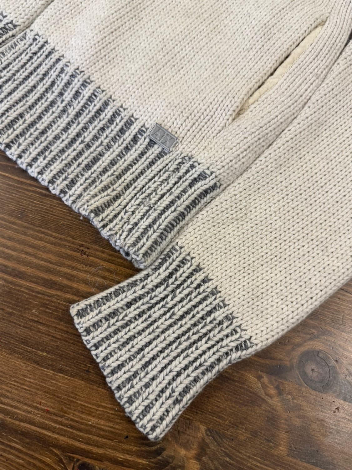 아르마니 익스체인지 짚업 가디건 슬림100 상품이미지9