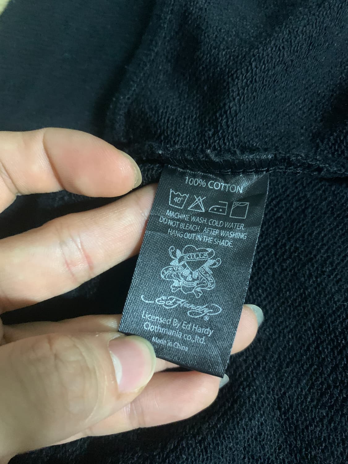 L-95)Ed hardy 에드하디 스컬프린팅 후드집업 상품이미지5