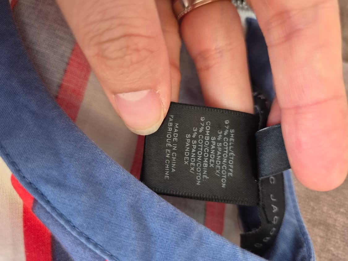 마크바이마크제이콥스 여성 스트라이프버드반팔롱블라우스 0사이즈 상품이미지9