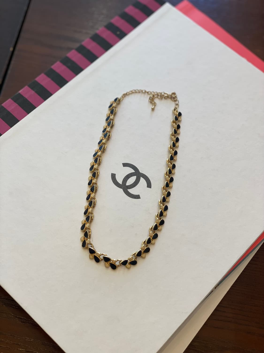 빈티지 아이보리 블랙 초커 목걸이 상품이미지4