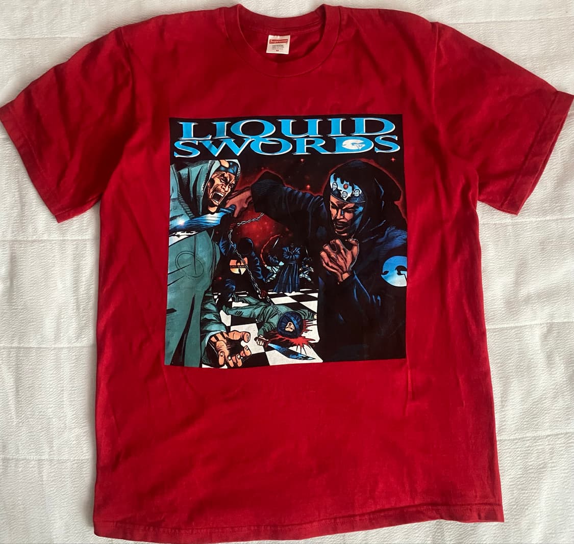 (M)슈프림 18FW GZA Liquid Swords 티셔츠 레드 상품이미지3