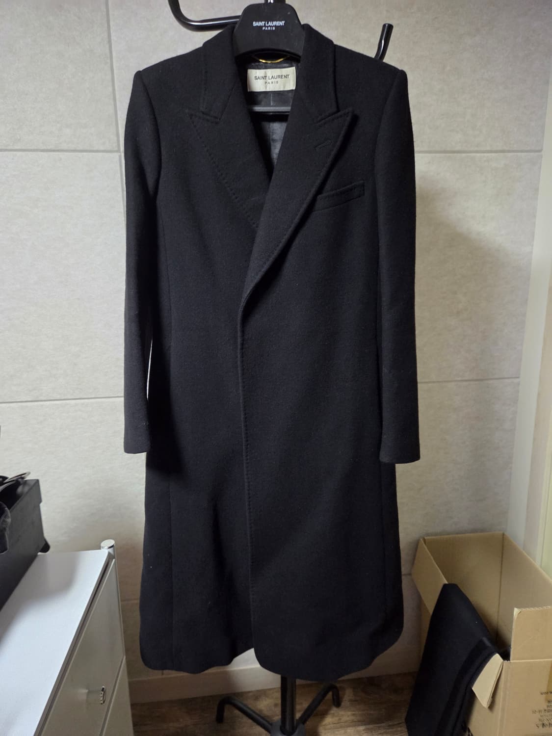 Saint laurent 생로랑 피크드 라펠 코트 36 상품이미지2