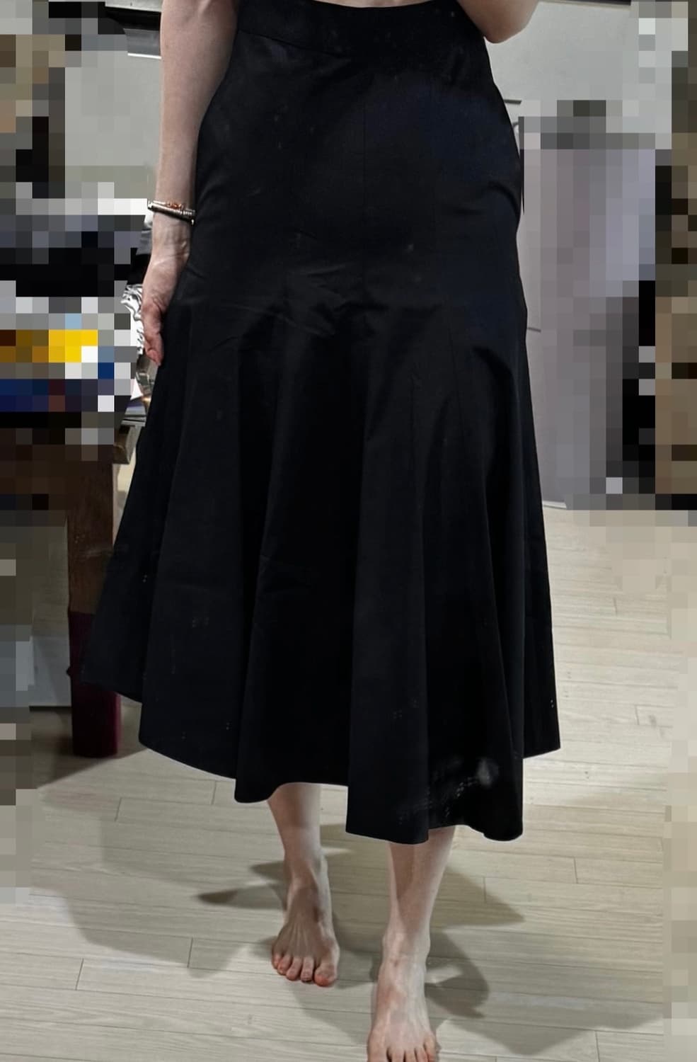 마른55 55 텍ㅇ 새상품 한섬 톰그레이하운드 디올맛 롱스커트 치마 마쥬 상품이미지2