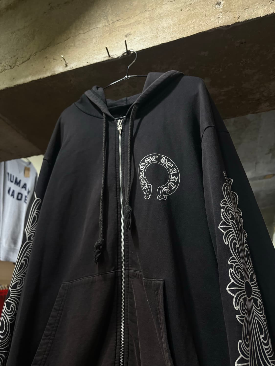 Chrome Hearts 크롬하츠 홀스슈 후드집업 (사용감 O) 상품이미지1