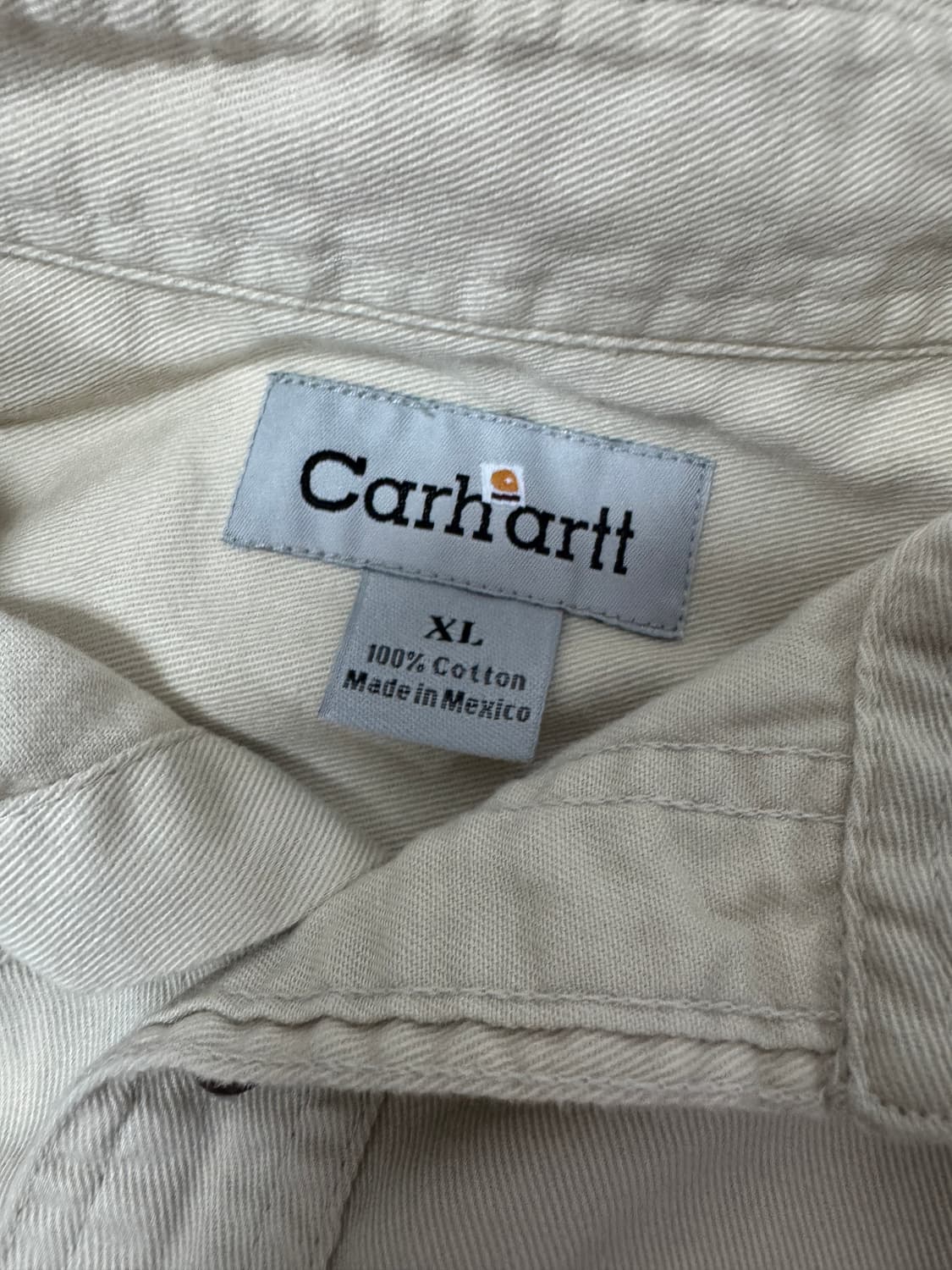 칼하트 리메이크 오버핏 베이지 반팔 셔츠 XL~2XL 상품이미지3
