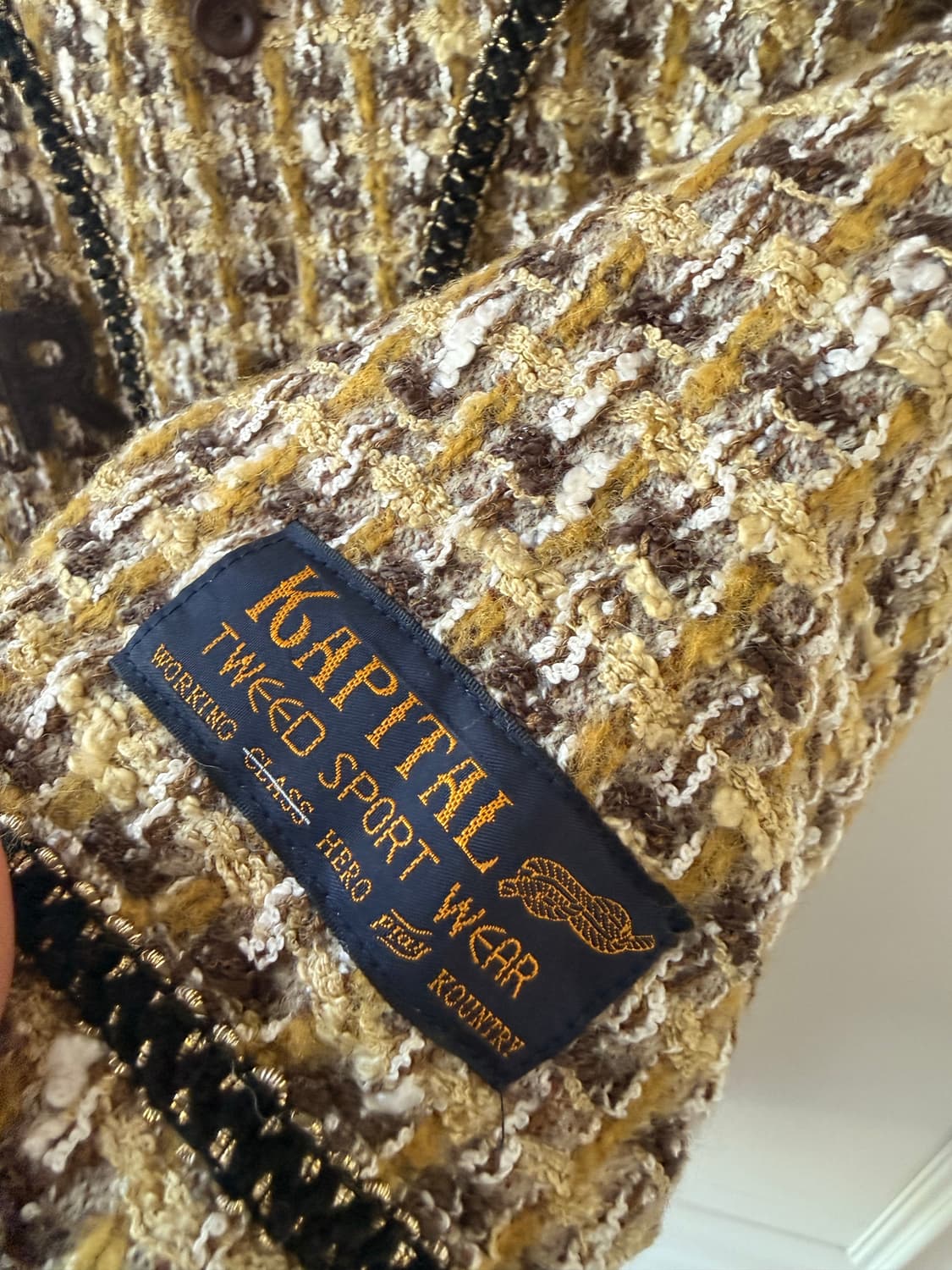 캐피탈(Kapital) 브랜드의 팬시 트위드 그레이트 컨트리 베이스볼 상품이미지4