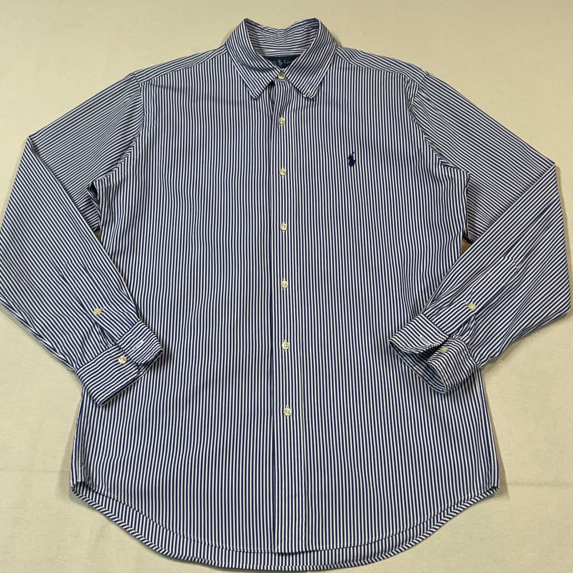 M) 폴로 랄프로렌 클래식 블루 스트라이프 포플린 셔츠 T88 상품이미지2