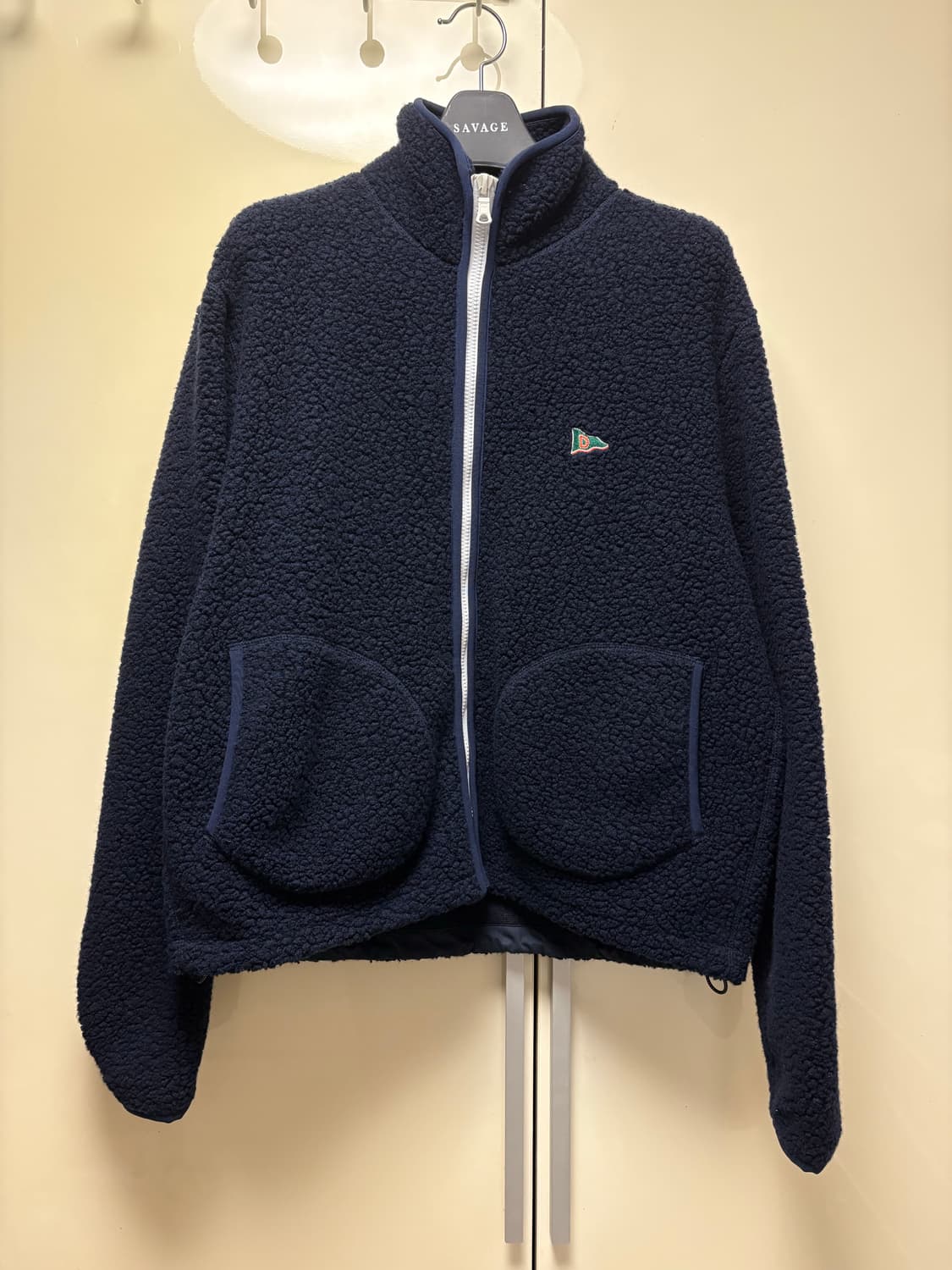 [38]드레익스 drakes 네이비 부클 플리스 상품이미지1