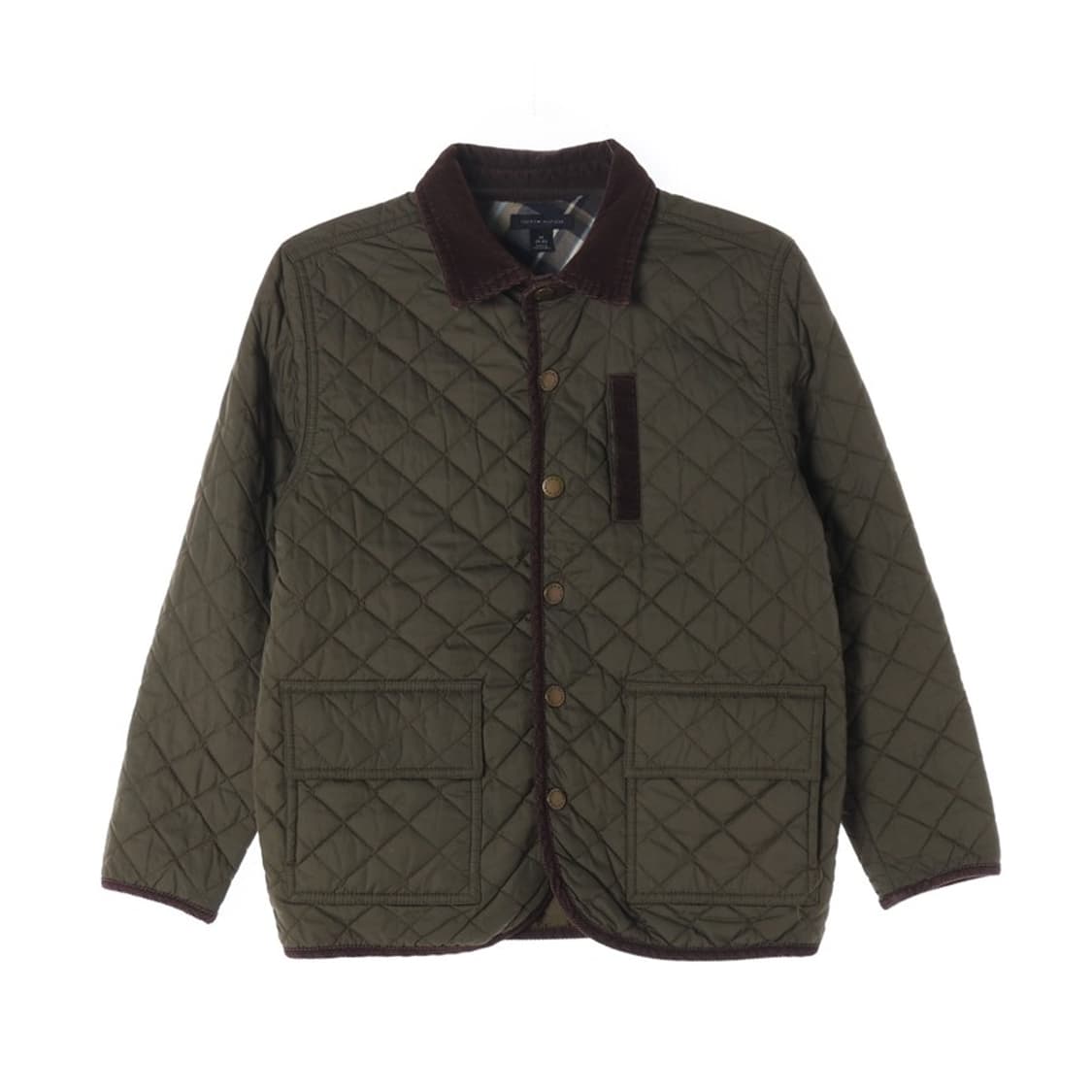 타미힐피거 키즈 클래식 퀼팅 자켓 올리브 (M 8-10) 상품이미지1