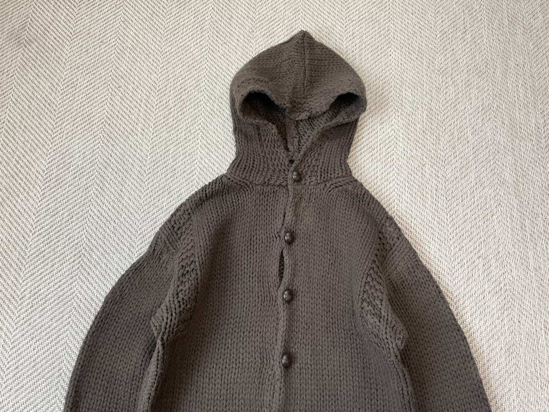 00s 마리떼 프랑소와 저버 브라운 버튼 디테일 니트 후드 J03854 상품이미지3