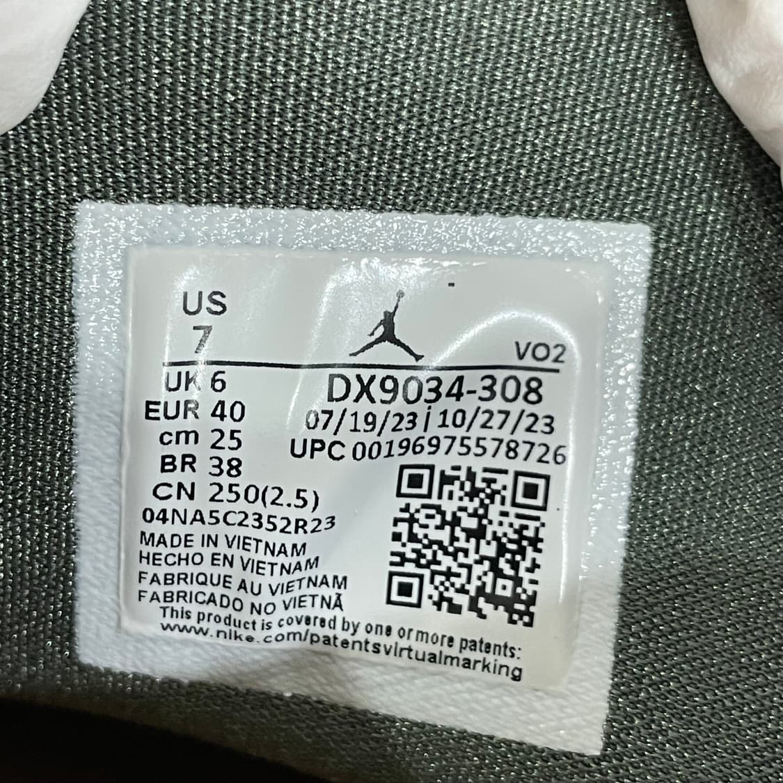 795) 조던 루카2 S PF 올리브 아우라 250mm 상품이미지8