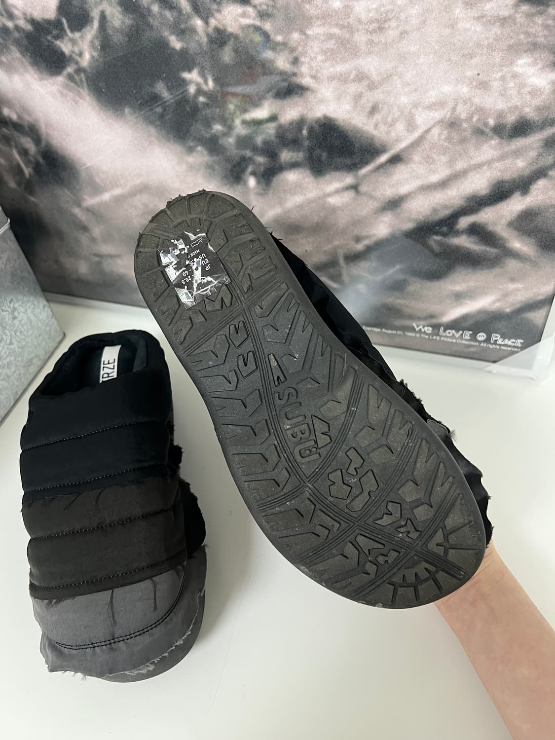 PERVERZE SUBU Step Winter Sandal Black 상품이미지5