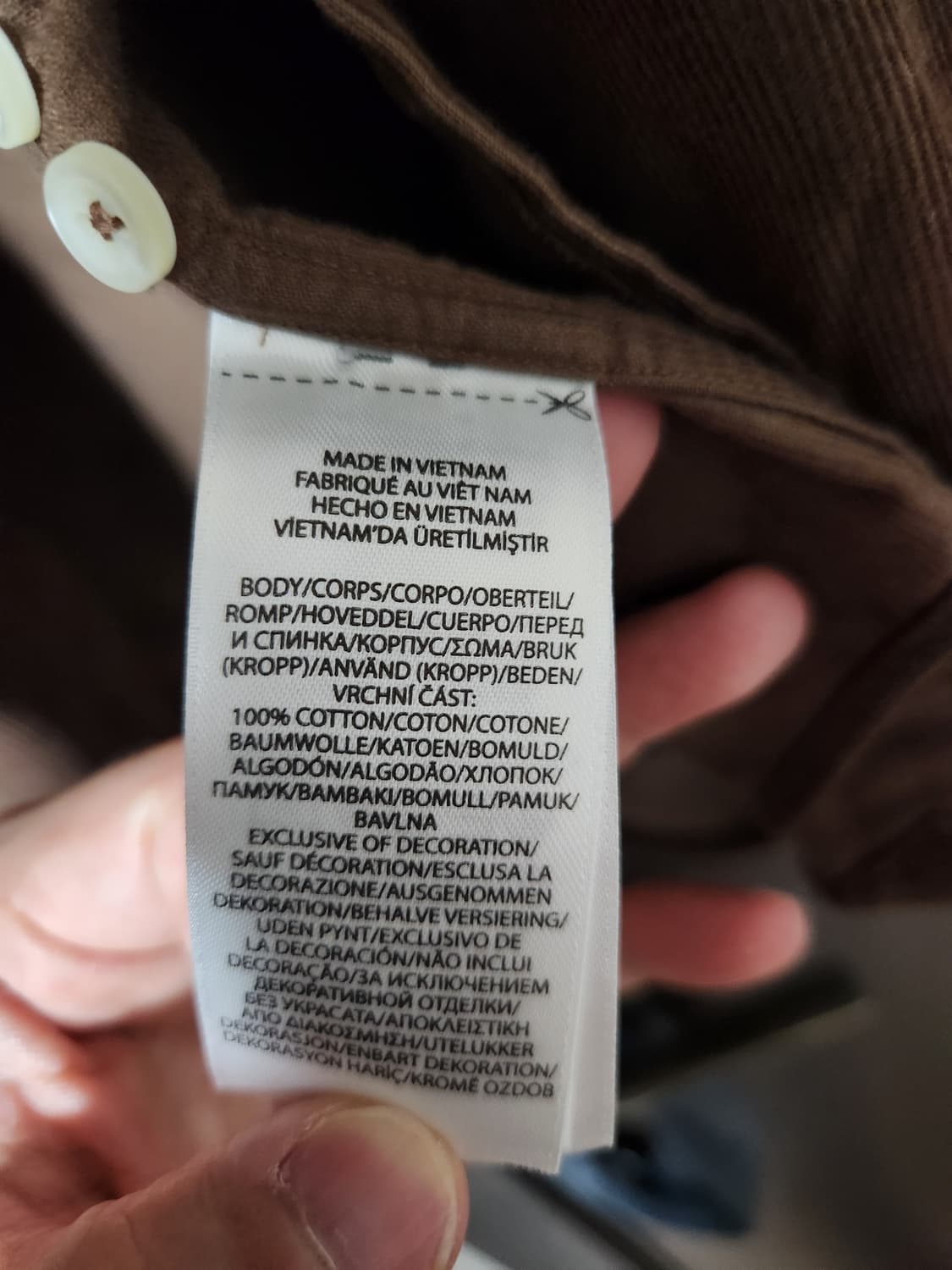 폴로 랄프로렌 브라운 코듀로이 셔츠 클래식핏 L 상품이미지3