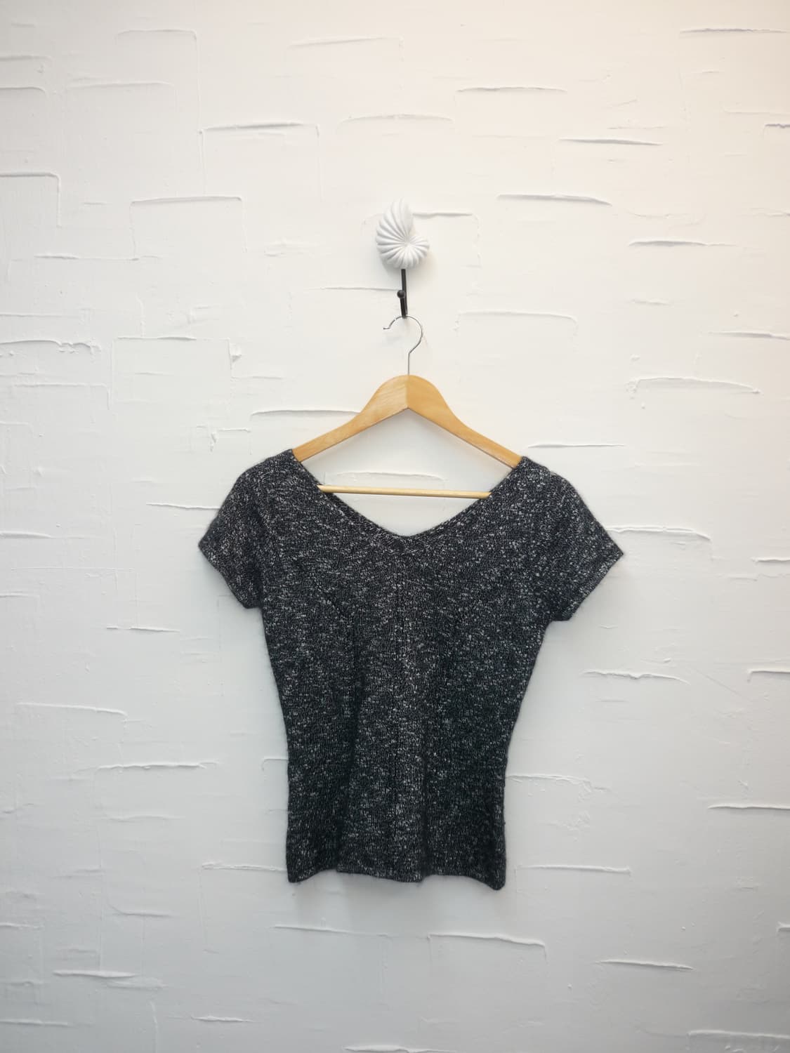 Deep navy v-neck knit 상품이미지4