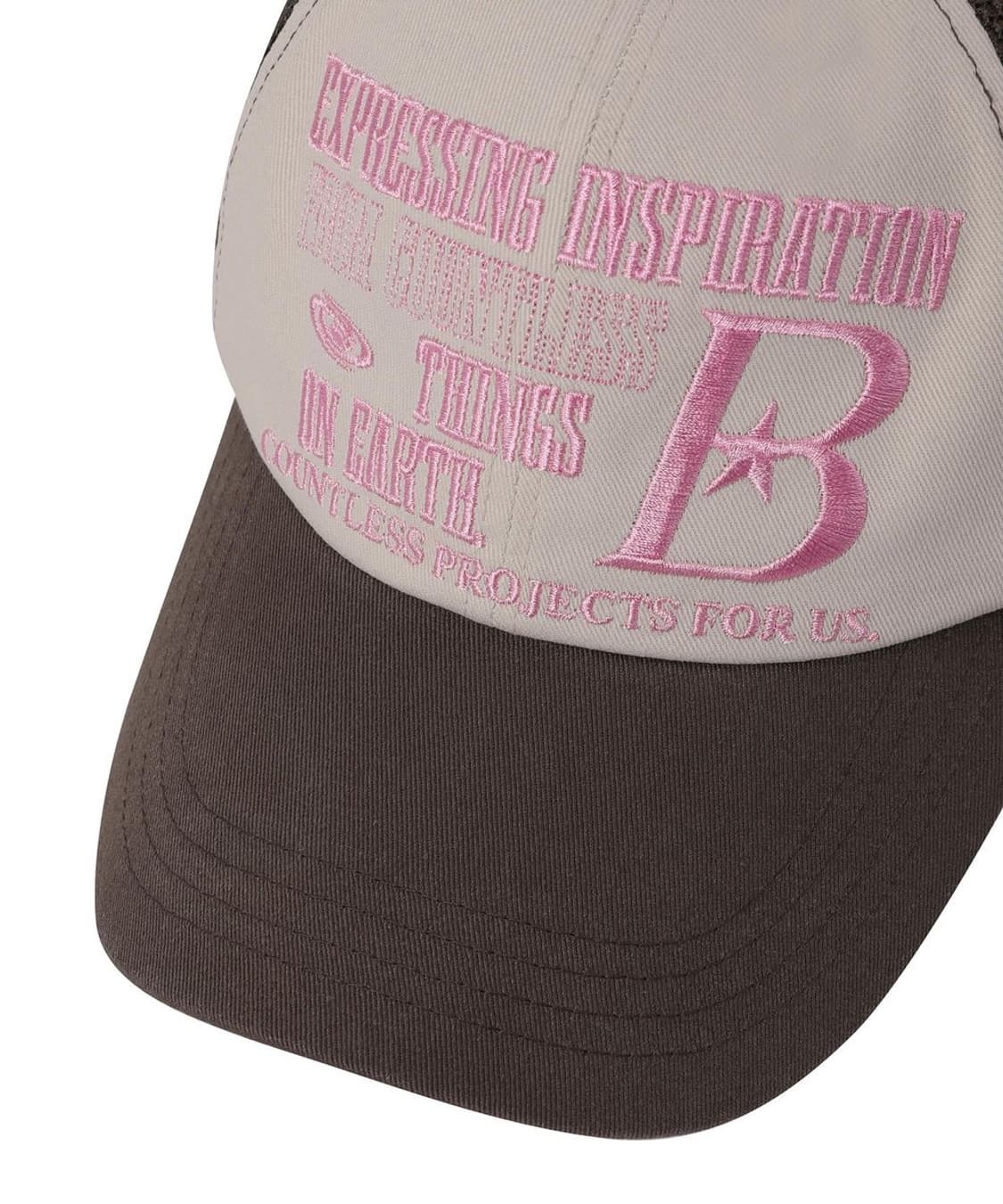 바우프 BAUF B LOGO 메쉬 볼캡 모자 핑크 상품이미지6