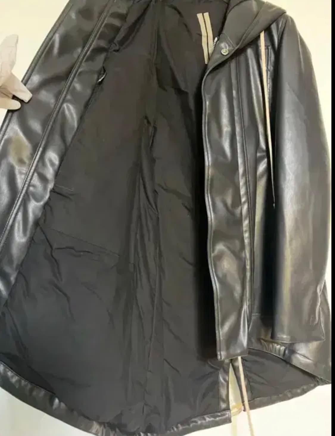 릭오웬스 레더코트 S 상품이미지5