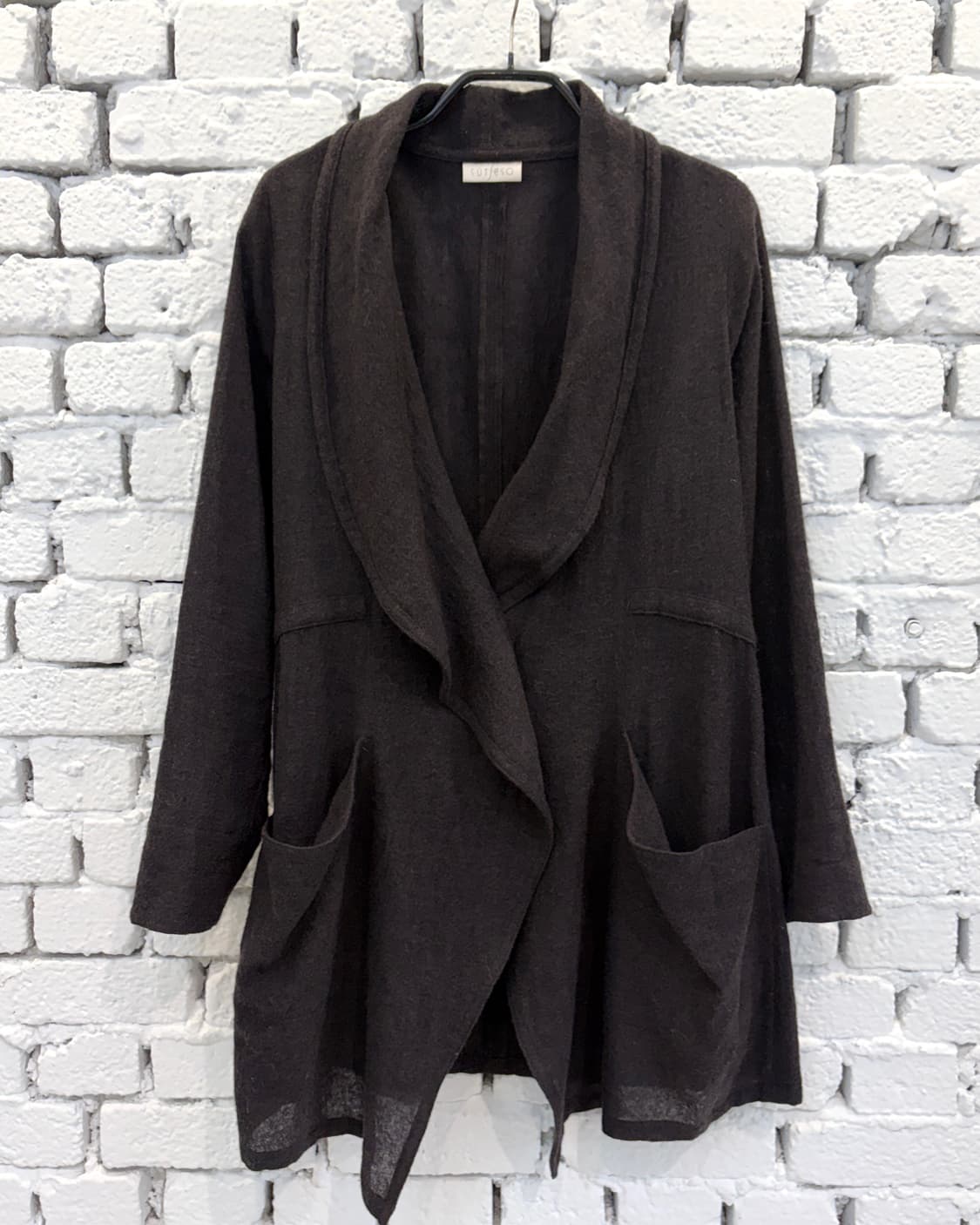 Wool Draped Waist-Strap Cardigan 상품이미지6