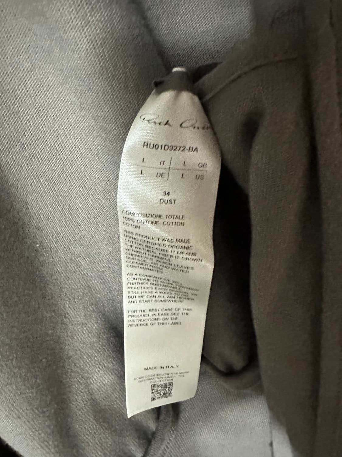 [L] 릭오웬스 바우하우스 조거 집업 자켓 BA 상품이미지7