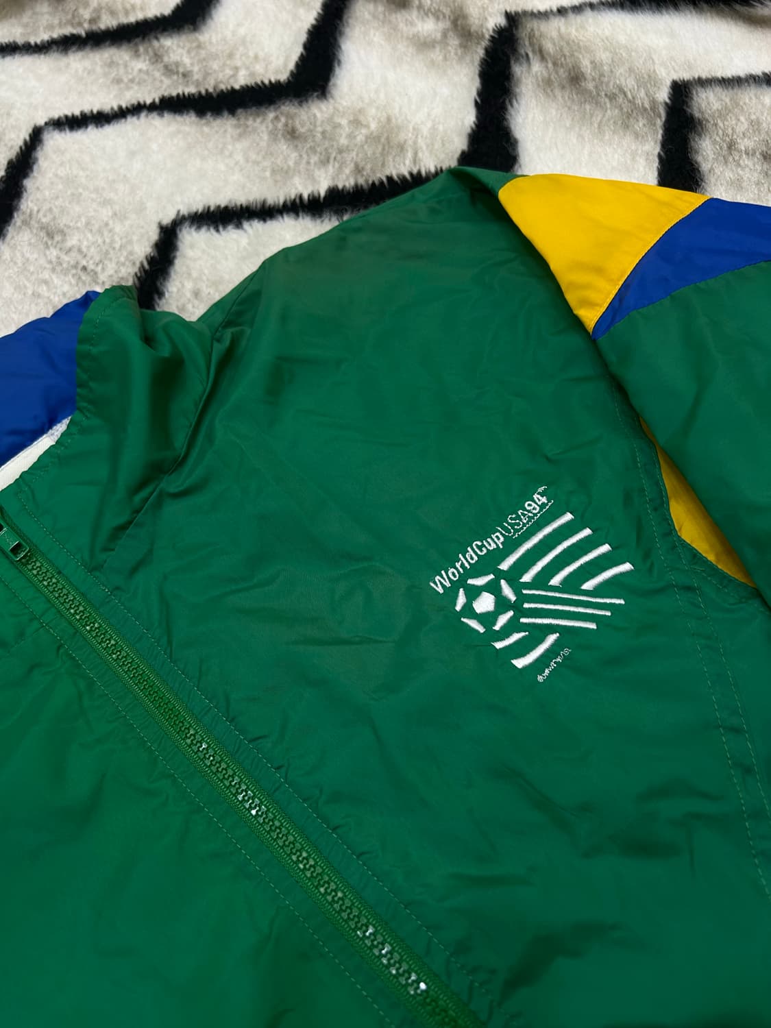 [실측L]Nutmeg USA1994 월드컵 브라질 국대 바람막이 상품이미지1