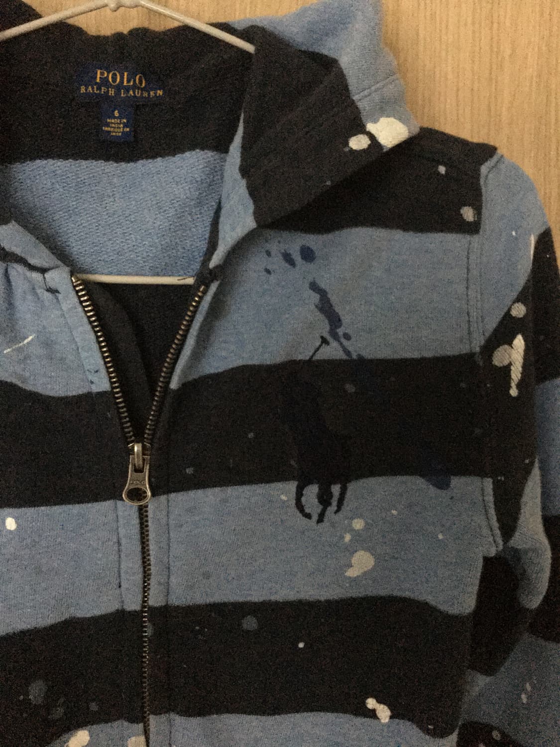 Polo Ralph Lauren stripe crop hood zipup 상품이미지3