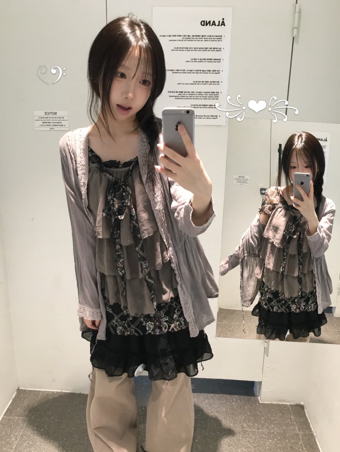 빈티지 뮤트 플라워 코디세트  상품이미지1