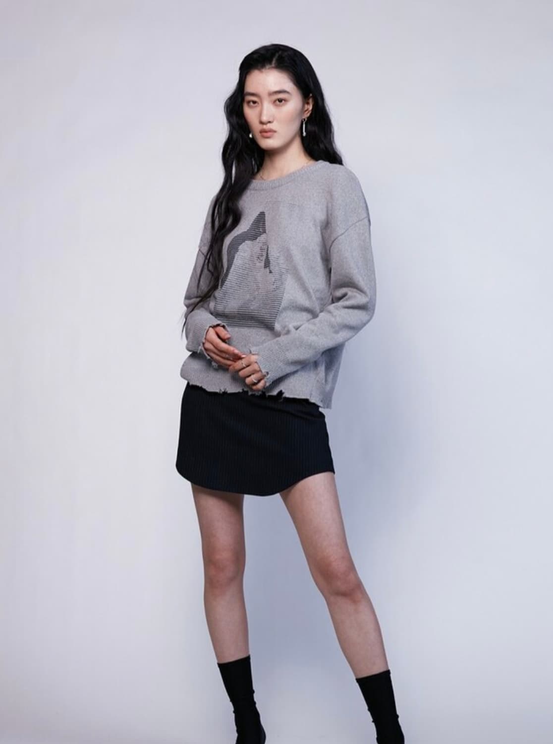 나체 데미지 니트  상품이미지1