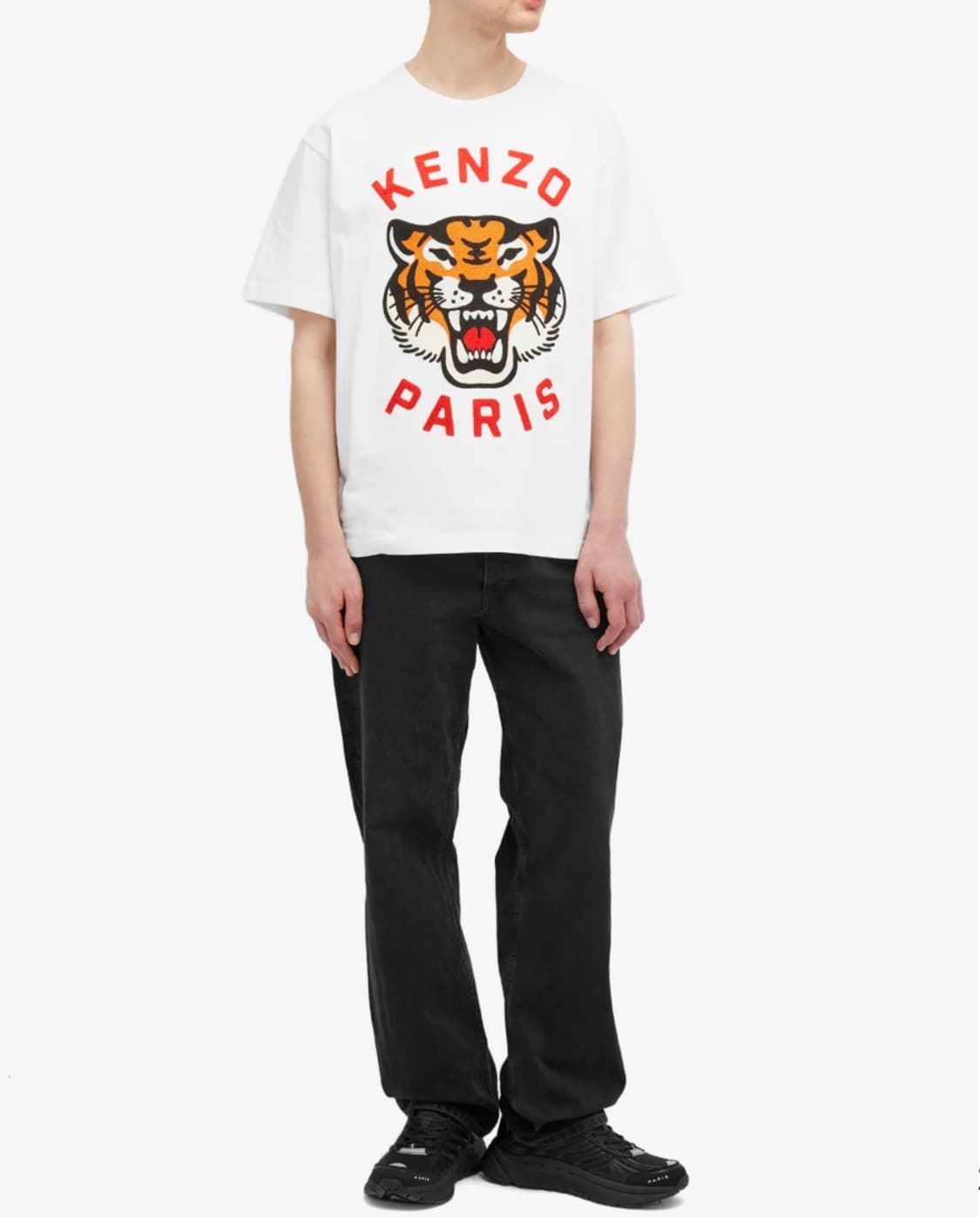 겐조 KENZO 타이거 자수 티셔츠 화이트 M / 미착용급 / 풀자수 상품이미지5