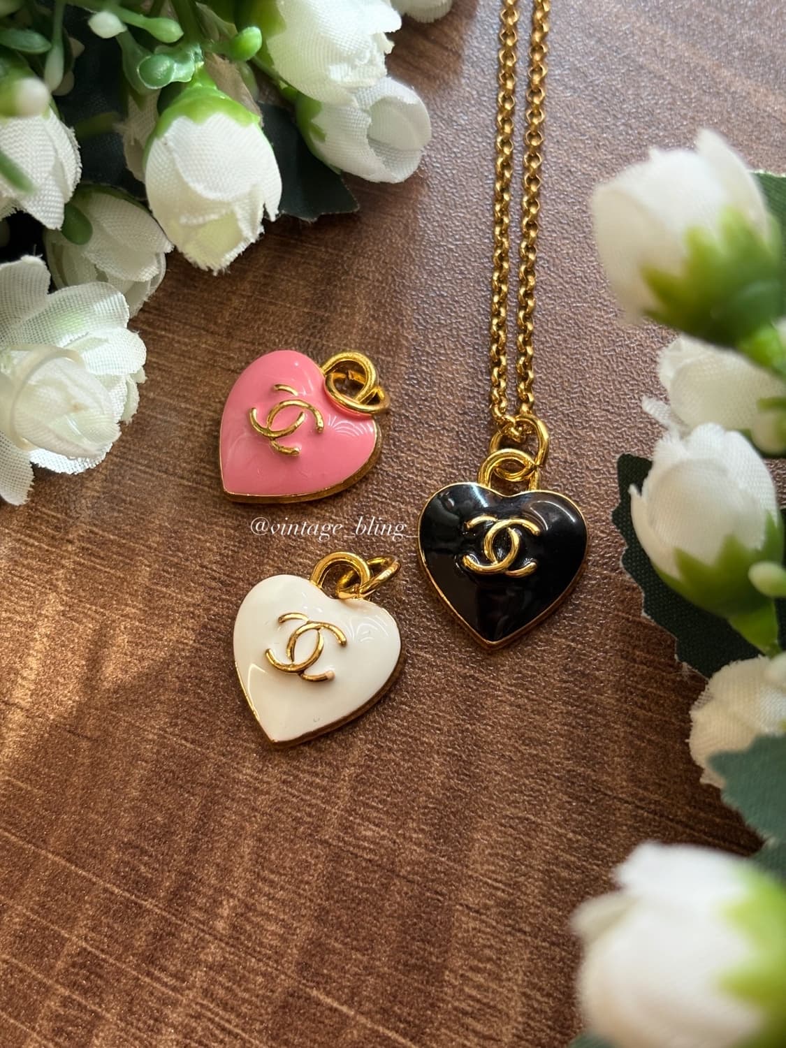샤넬 빈티지 하트 목걸이 상품이미지1