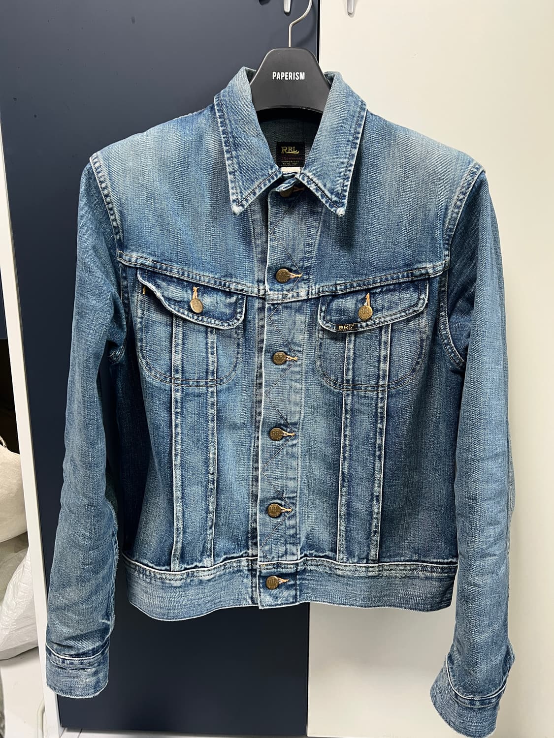 택포35) RRL 더블알엘 Lot.271 리랜드 트러커 데님자켓 S 상품이미지1