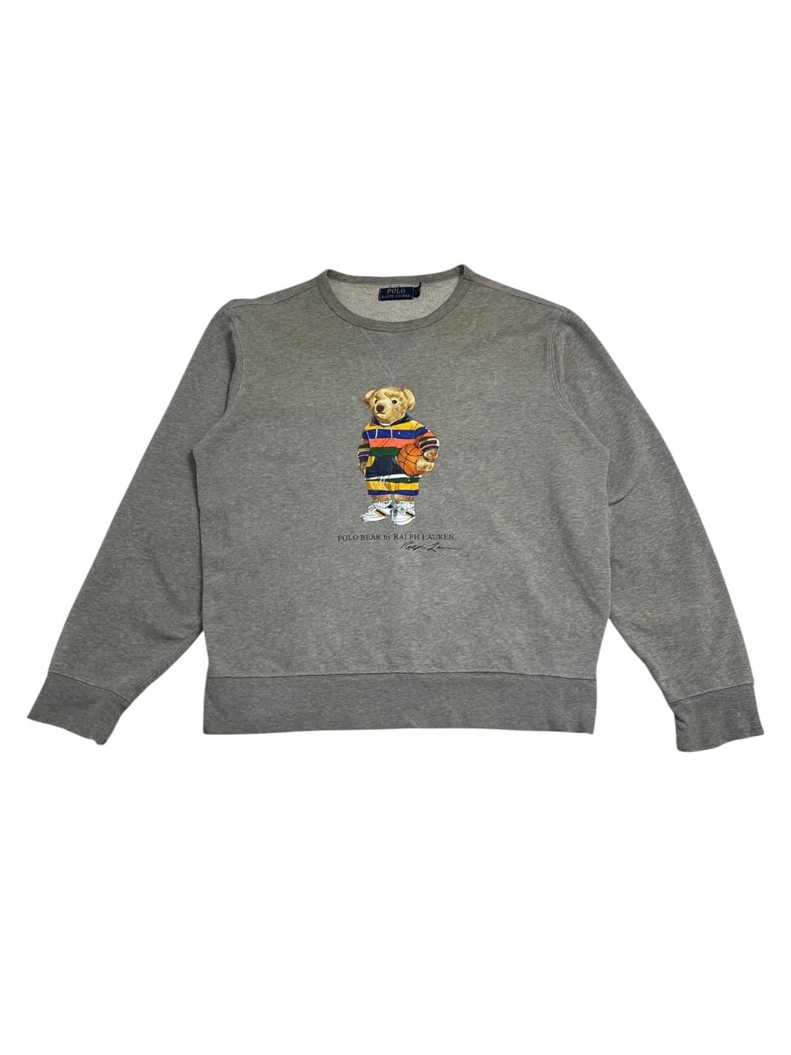 폴로 랄프로렌 베어 플리스 맨투맨 그레이 상품이미지2