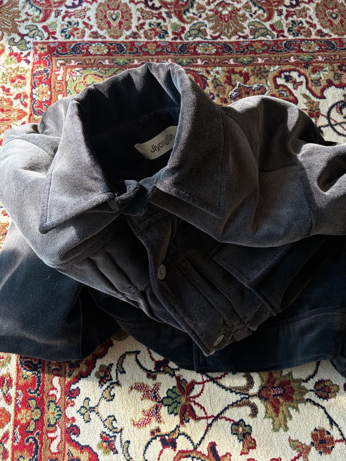 21AW jiyongkim 벨벳 트러커 자켓 상품이미지9