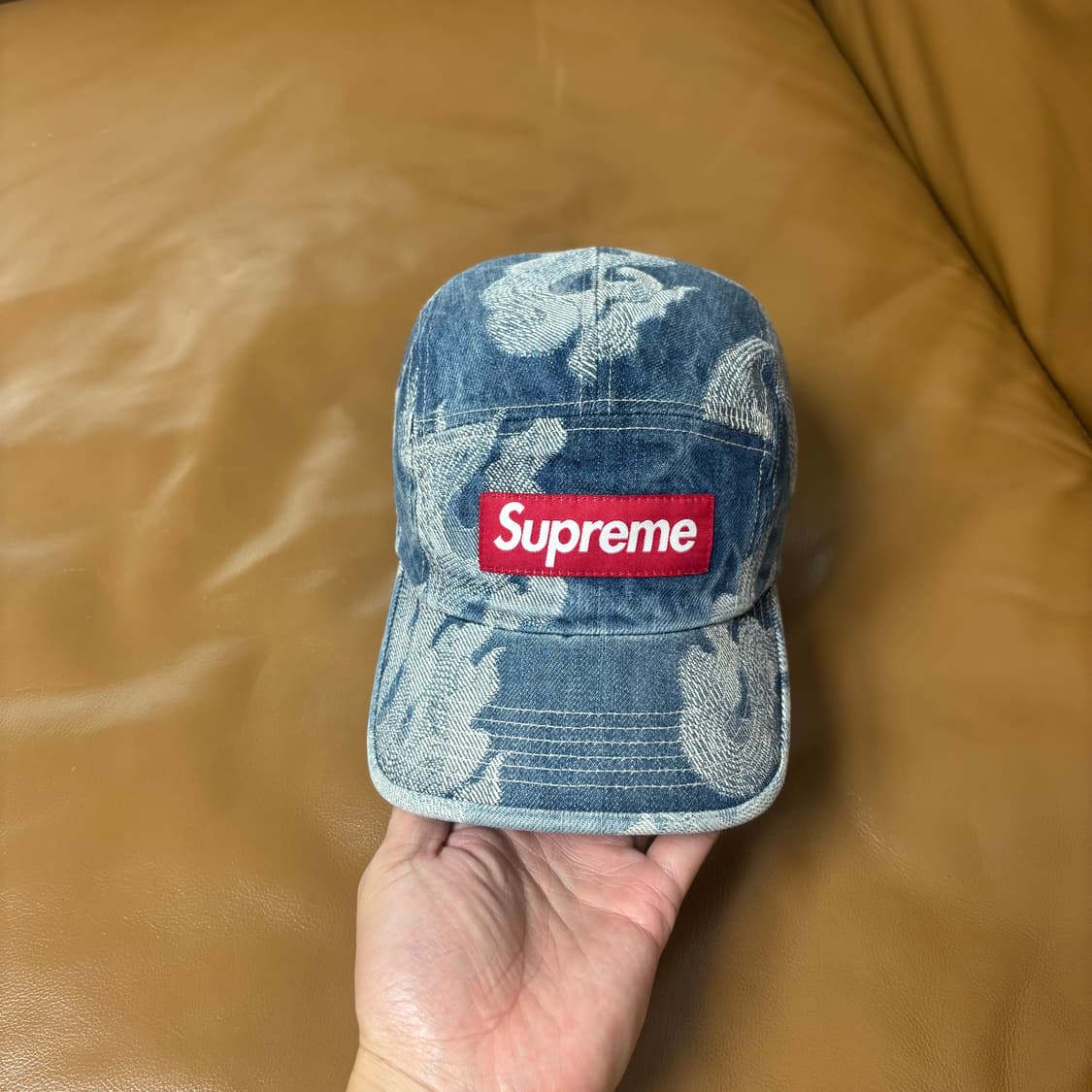 Supreme 슈프림 플레임 데님 캠프캡 모자 (Flames Denim) 상품이미지2