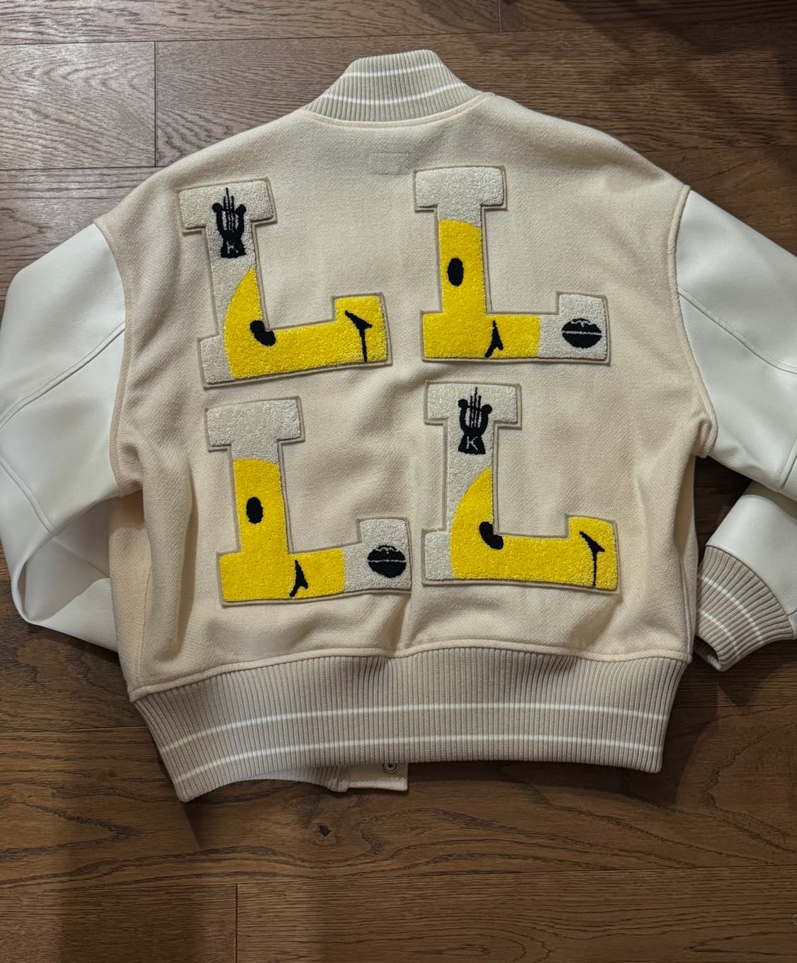 캐피탈 40s 울 엘파이브 바시티 자켓 에크루  상품이미지2