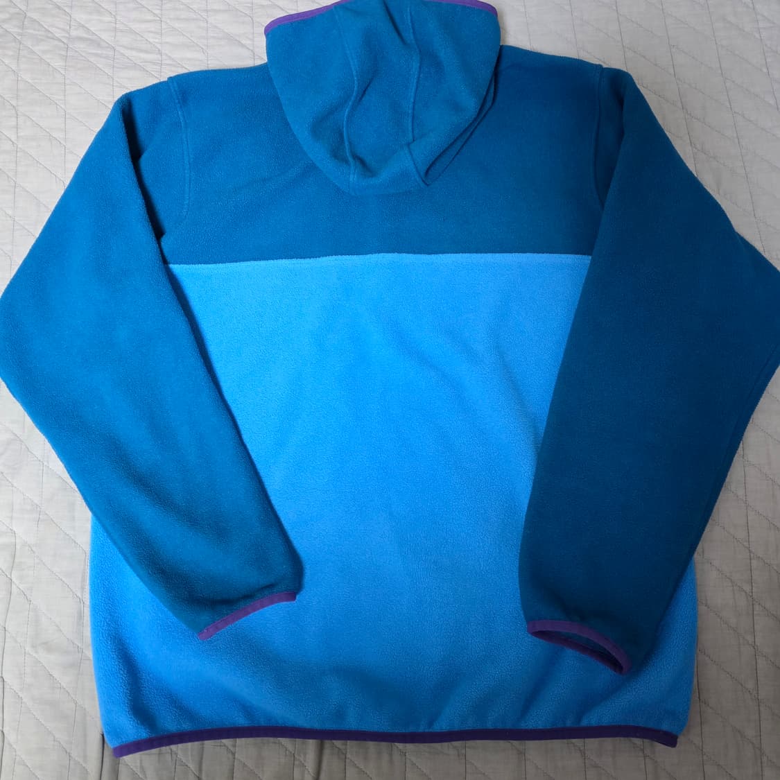 [XL] 빈티지 파타고니아 신칠라 플리스 후드 스냅 풀오버 스카이 블루 상품이미지3