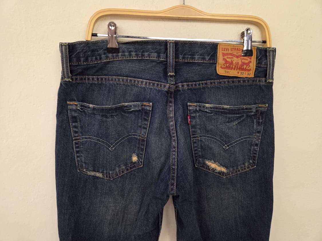 리바이스 511 데미지 워싱 청바지 W32 L32 상품이미지5